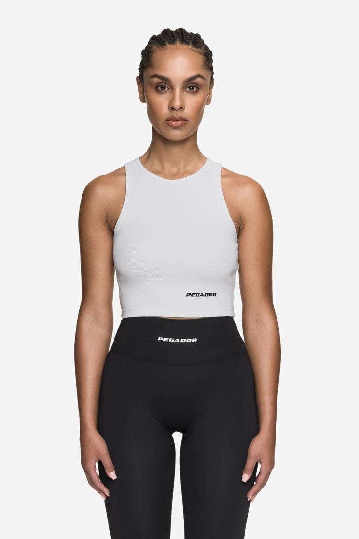 Pegador Ayla Crop Top White Black