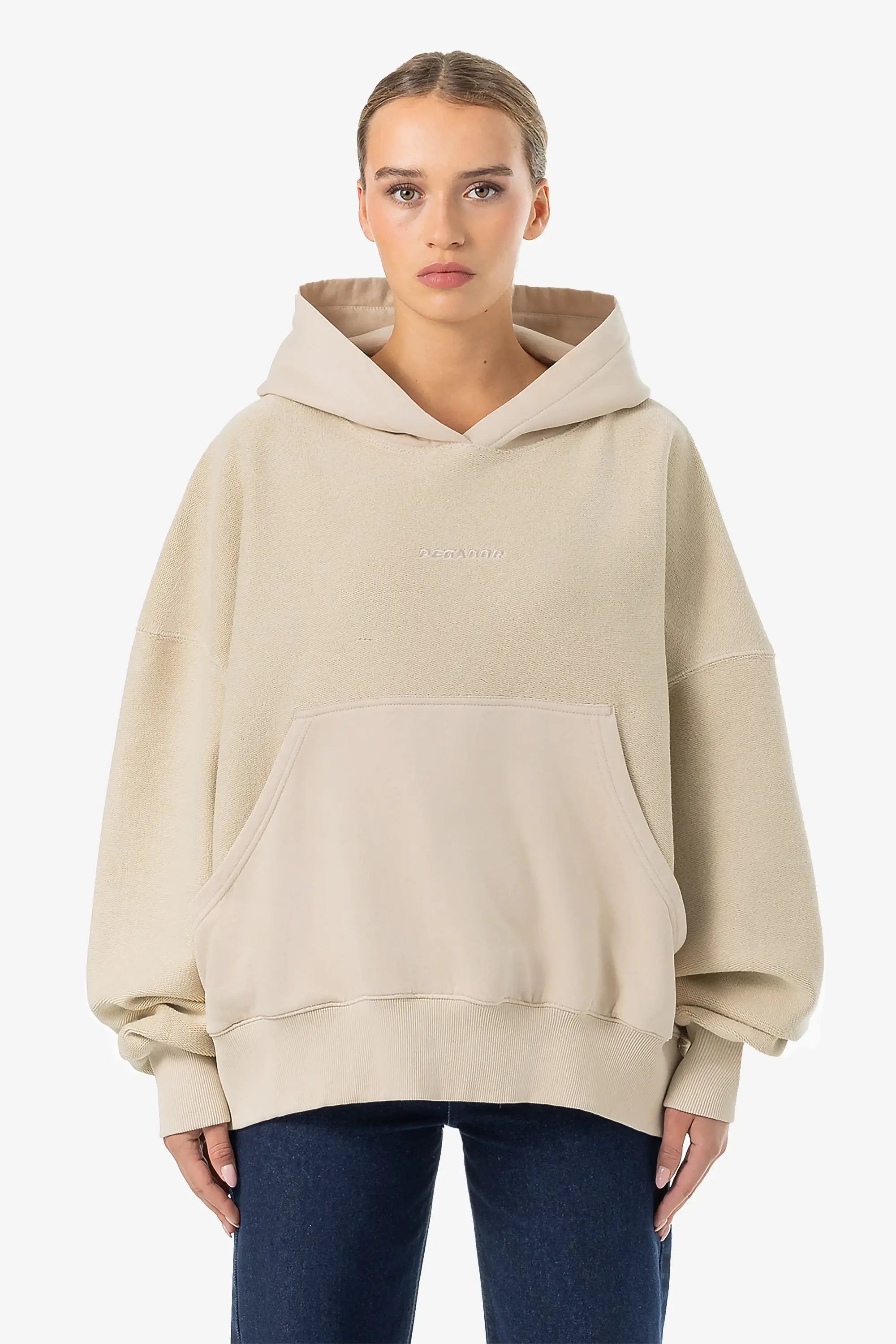Light beige hoodie shop