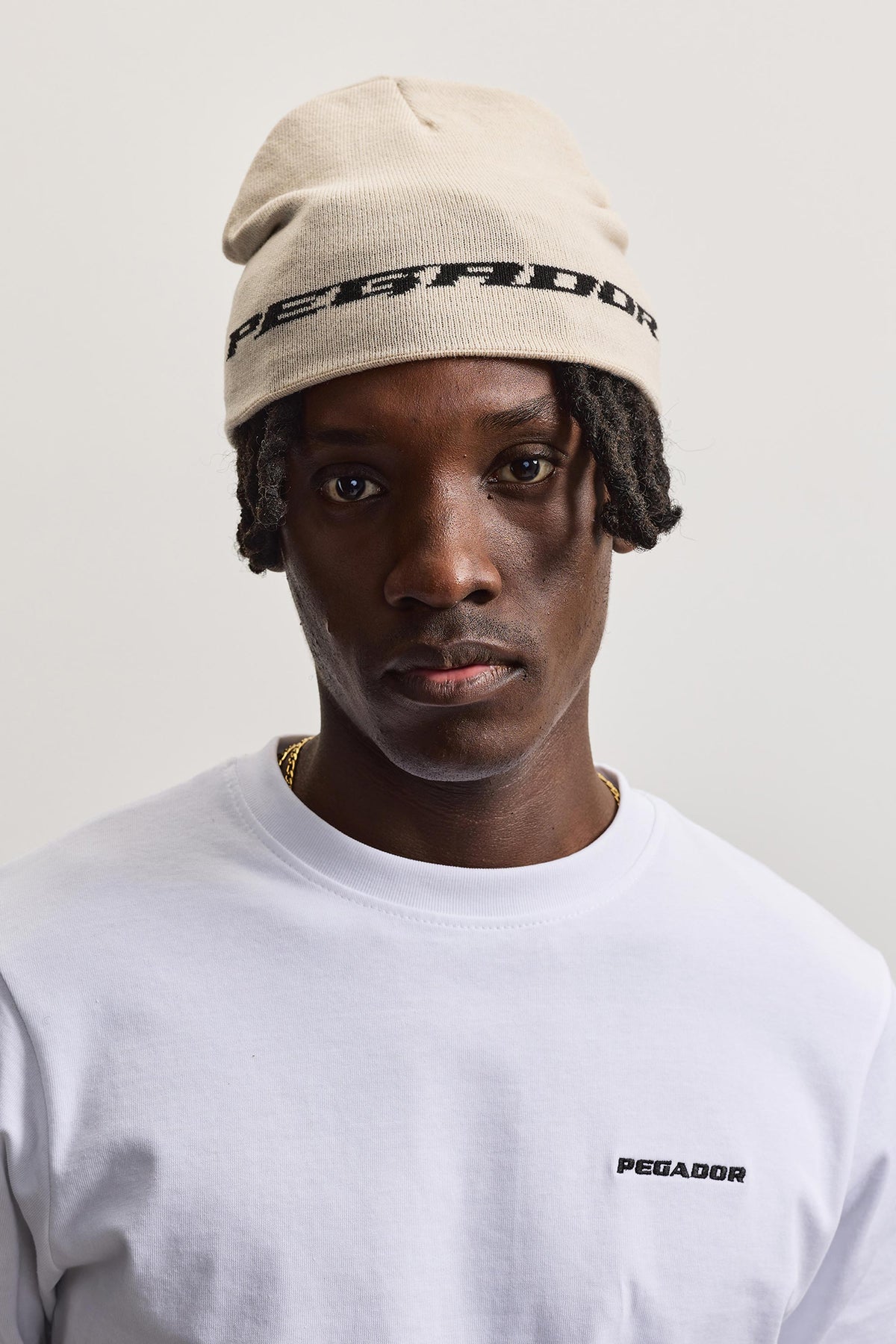 Alden Short Beanie Light Beige - ONE SIZE