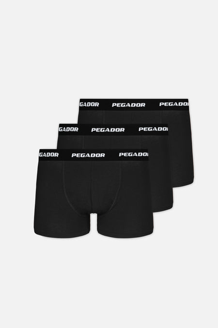Ango Boxershorts Black Black (3 Pack)