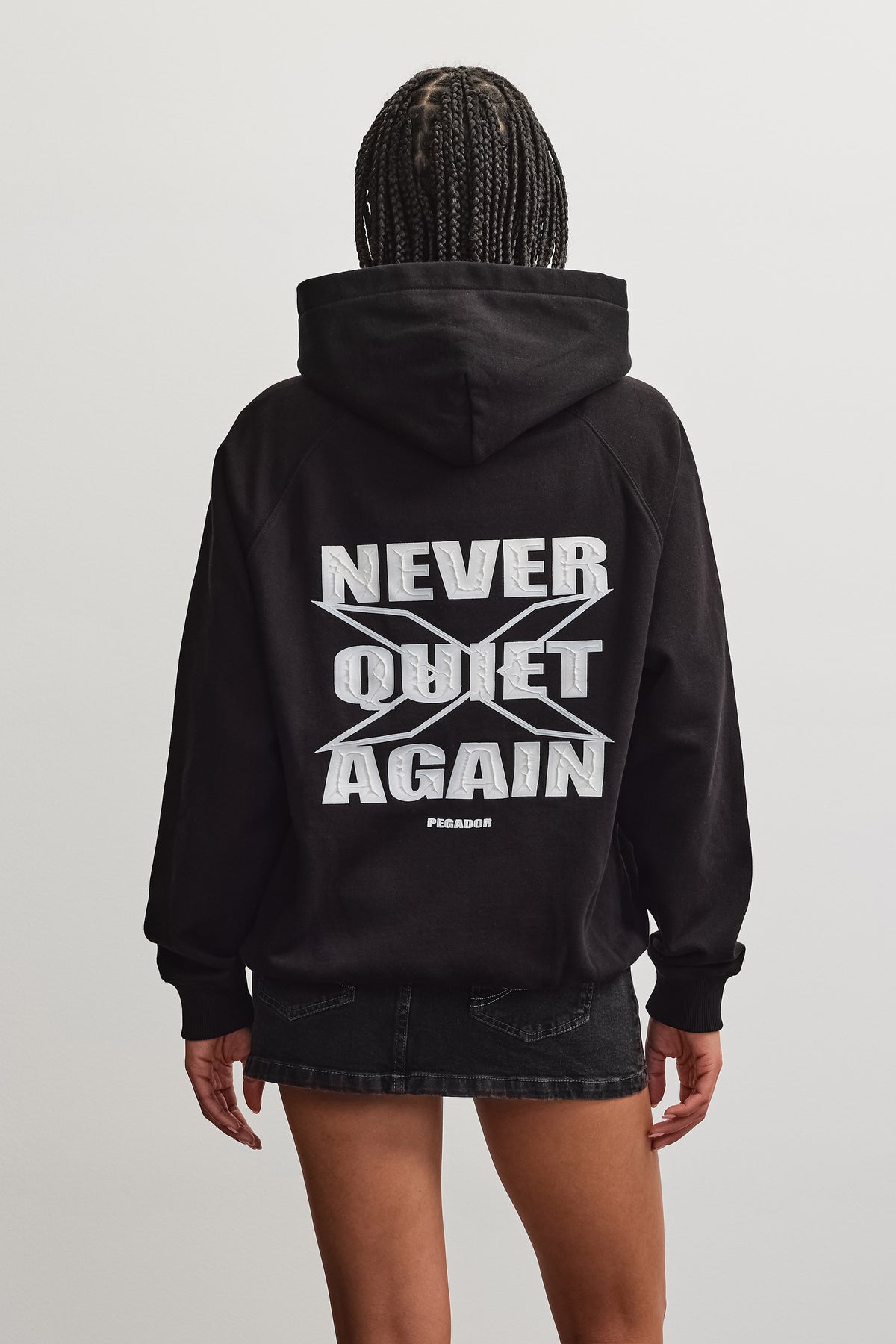 Belly Oversized Hoodie Black - XS