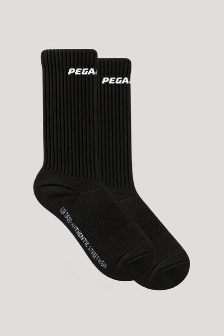 Certified Logo Socks Black White (Single Pack)