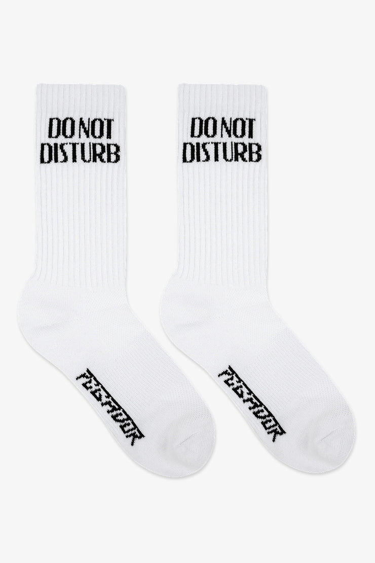 Pegador Do Not Disturb Socks White Black