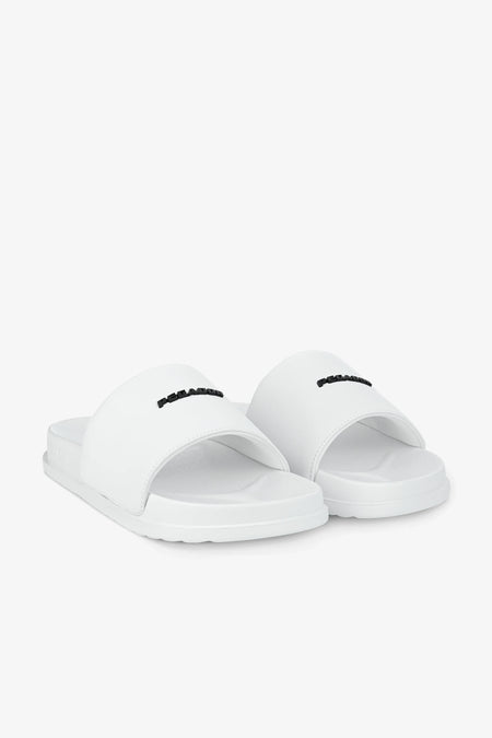 Suna Slide White Black