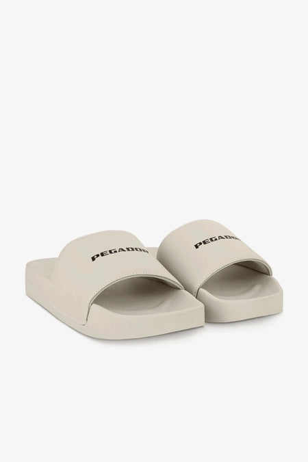 Logo Slide Beige Black