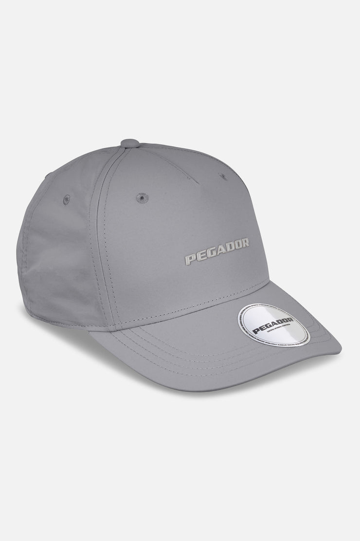 Pegador Logo Crushed Nylon Cap Cool Grey