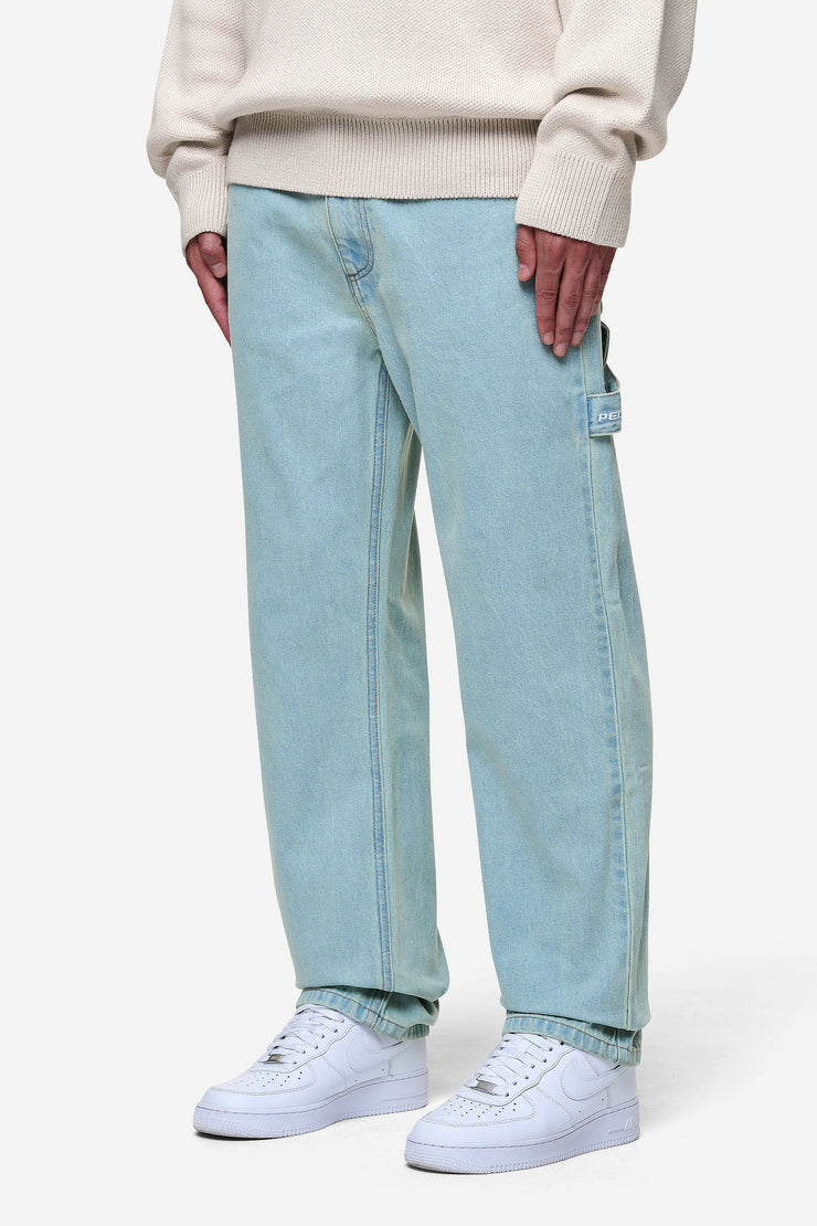 Pegador Daule Baggy Workwear Jeans Sand Washed Blue