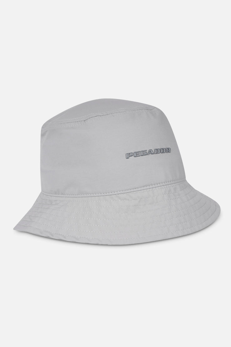 Pegador Logo Nylon Bucket Hat Cool Grey