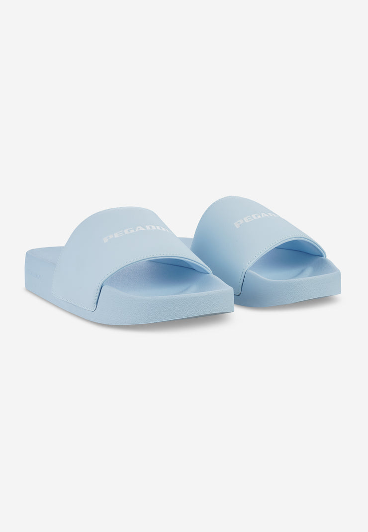 Pegador Logo Slide Baby Blue White