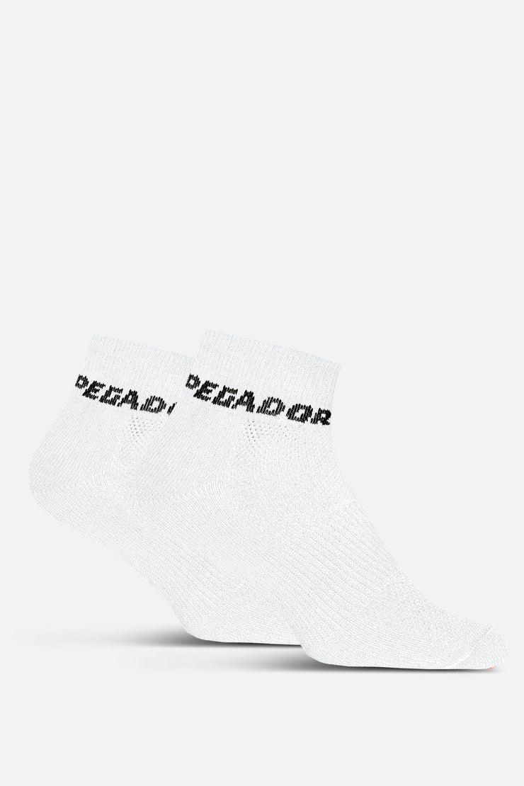 Pegador Logo Socks Low White Black