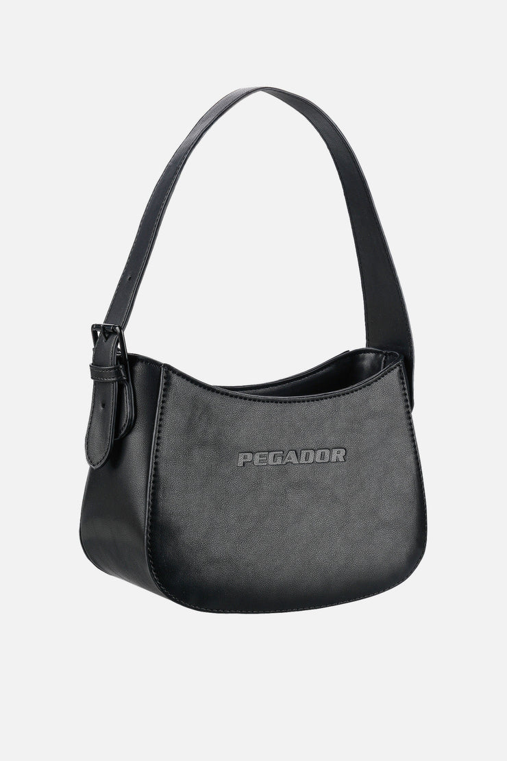 Pegador Mona Logo Faux Leather Handbag Black