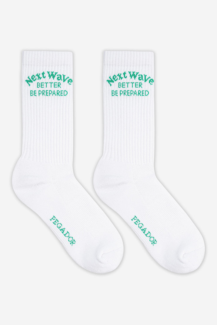 Pegador Naia Socks White Peppermint Green