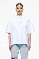 Pegador Sovana Heavy Oversized Tee White Seitenansicht aus der Finer Things Kollektion für DaHerren