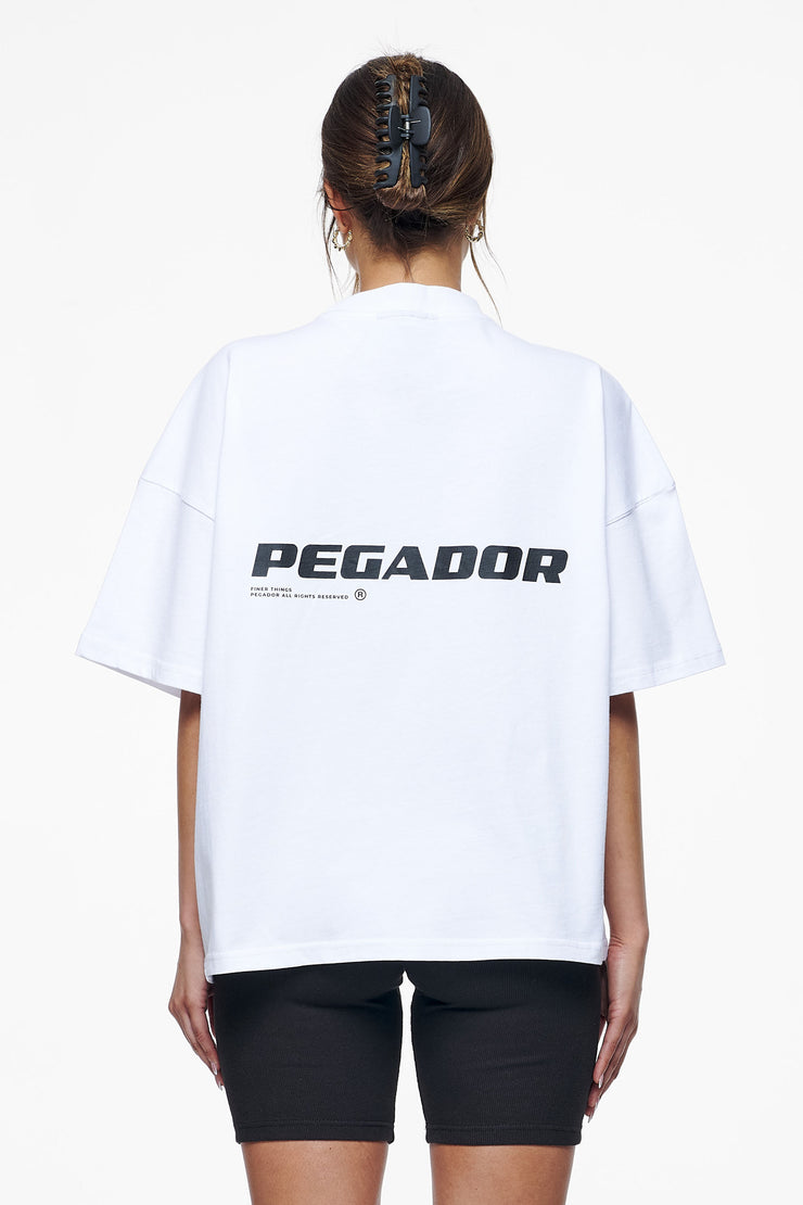 Pegador Culla Logo Heavy Oversized Tee White