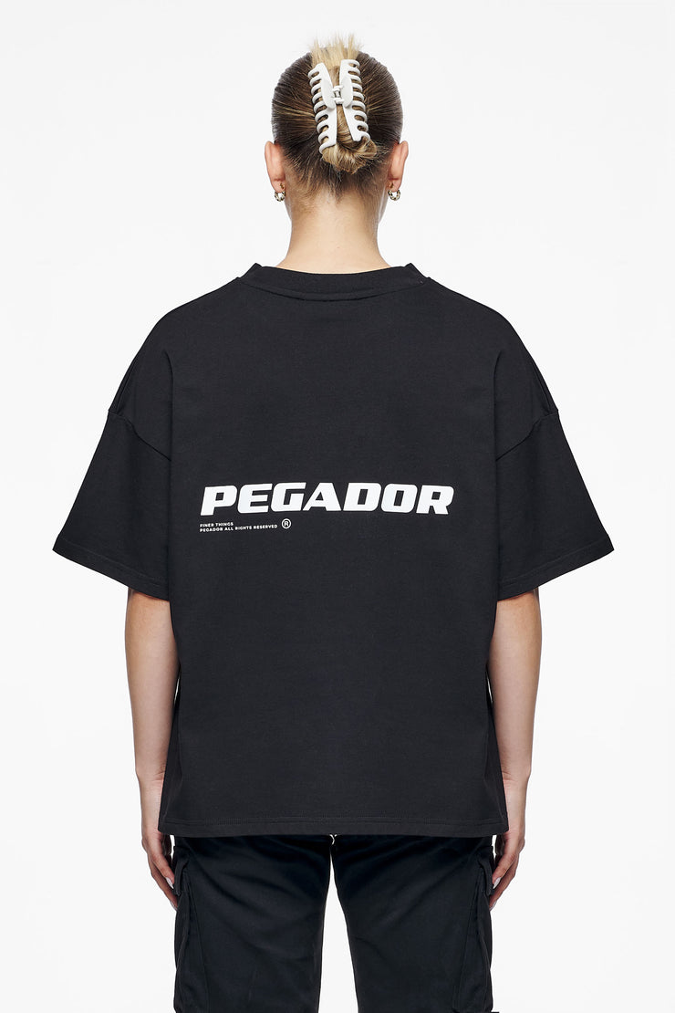 Pegador Culla Logo Heavy Oversized Tee Black