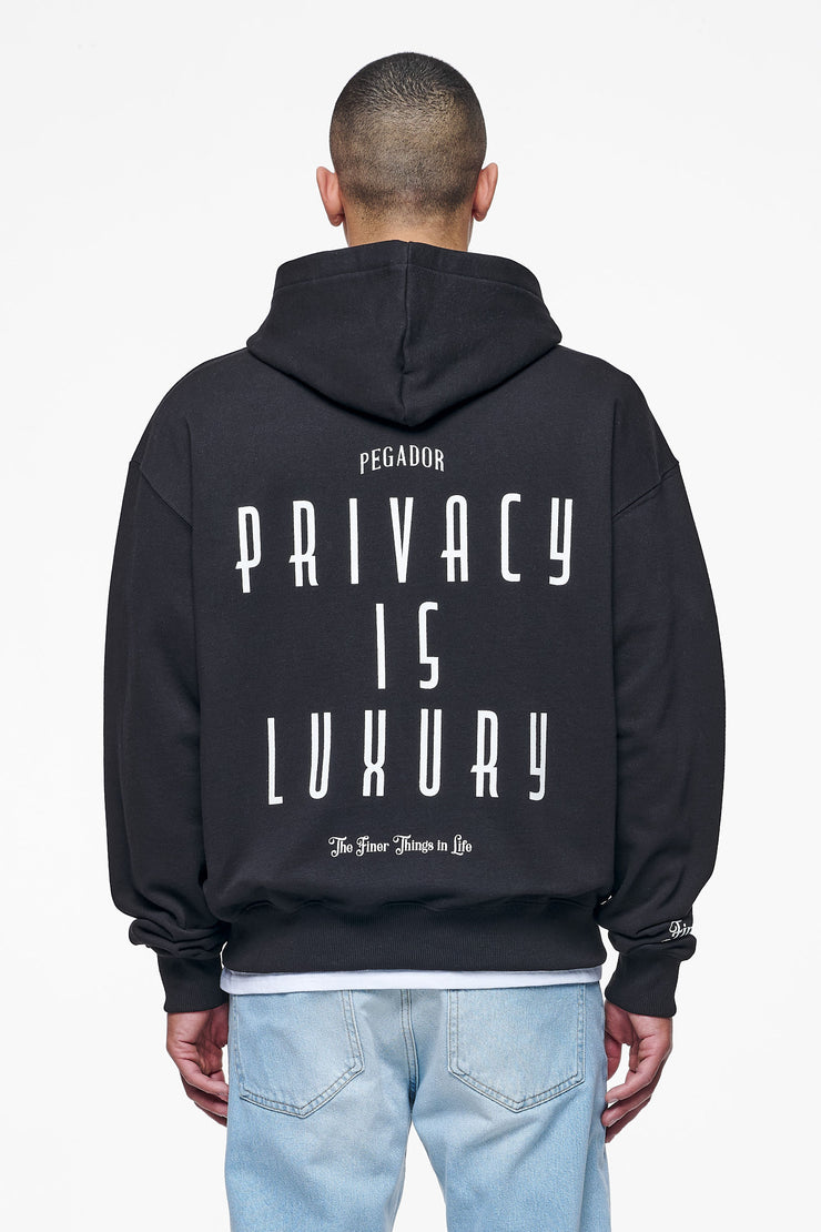 Pegador Leander Oversized Sweat Jacket Black