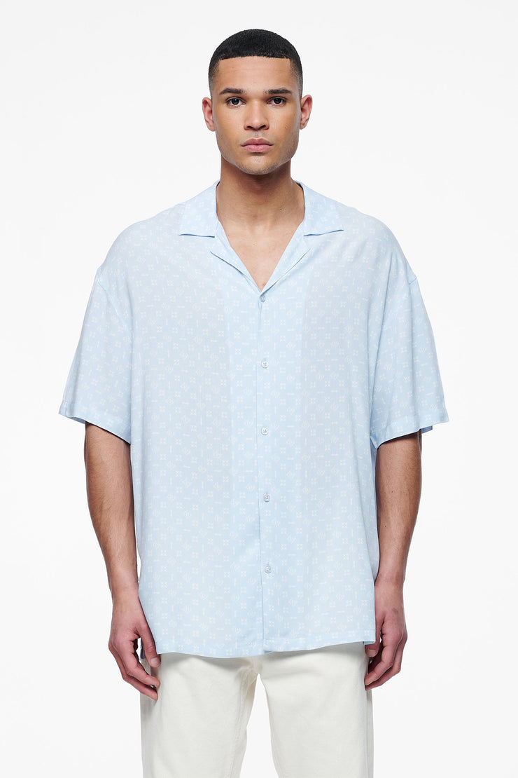 Pegador Piane Monogram Summer Shirt Riviera Blue