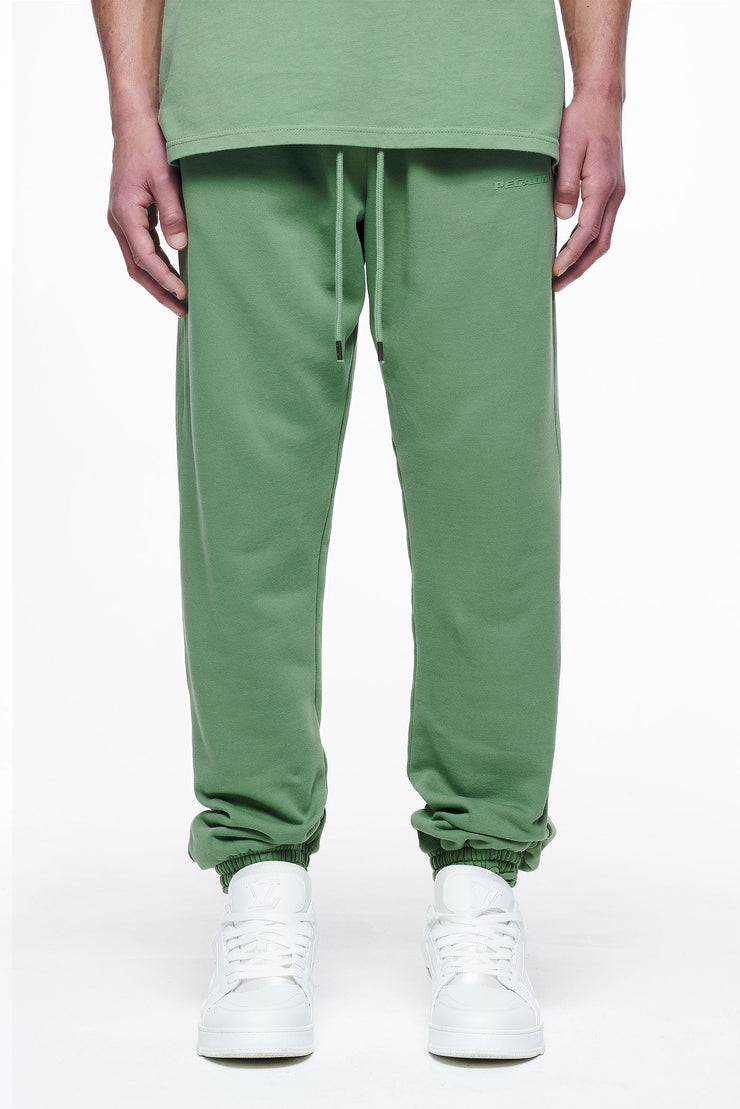 Pegador Logo Heavy Sweat Jogger Vintage Washed Cypress Green Gum