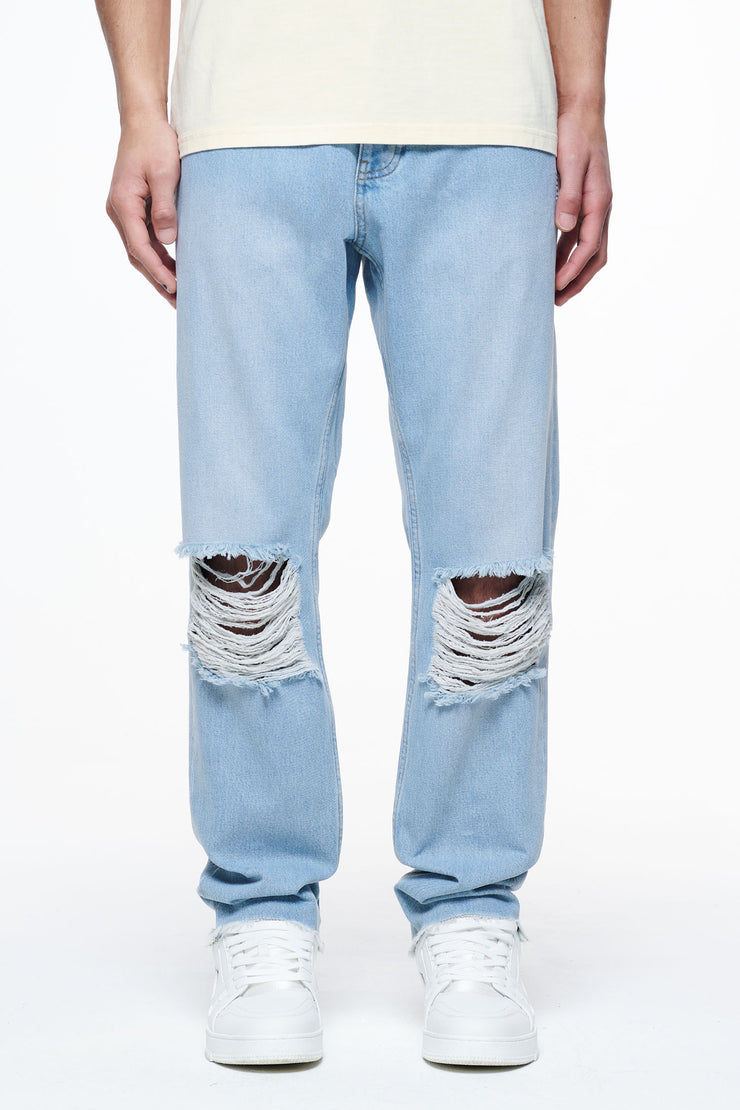 Pegador Bulver Straight Jeans Washed Light Blue