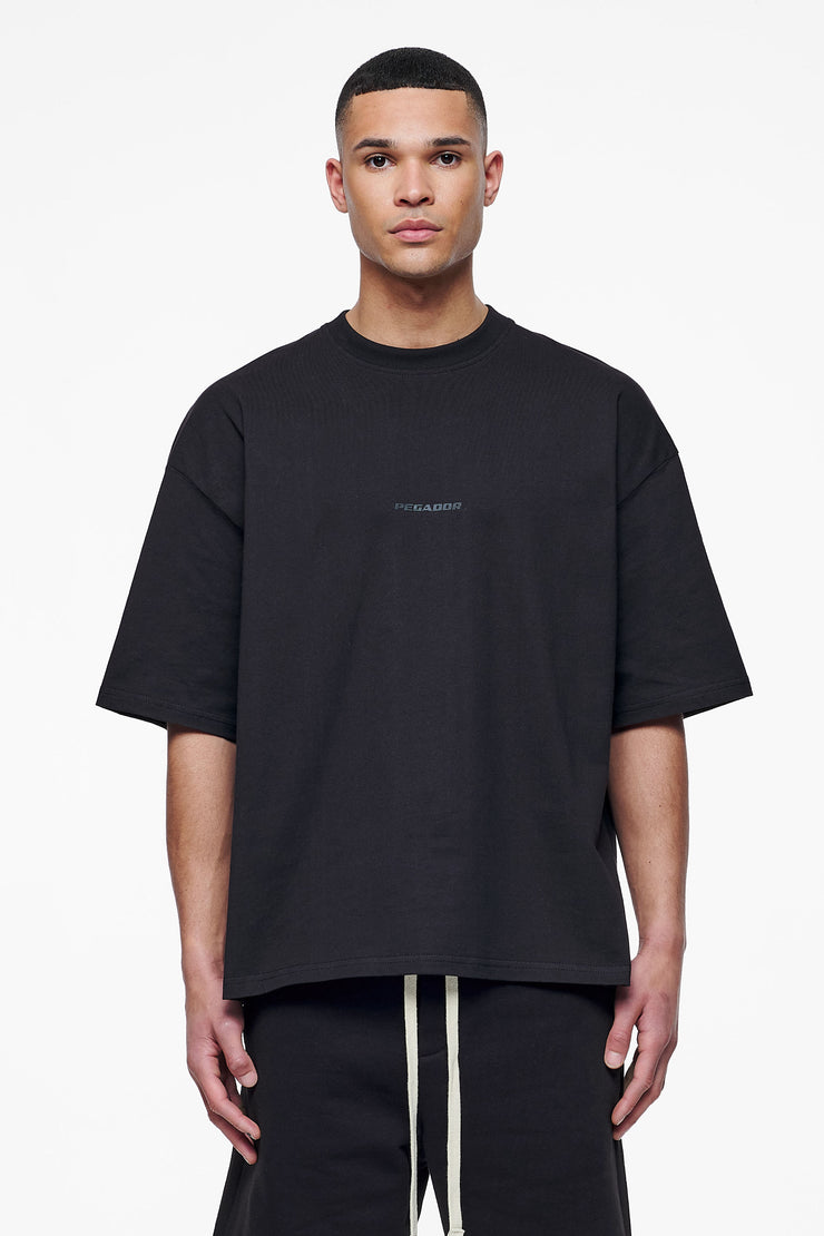 Pegador Logo Boxy Tee Black Gum