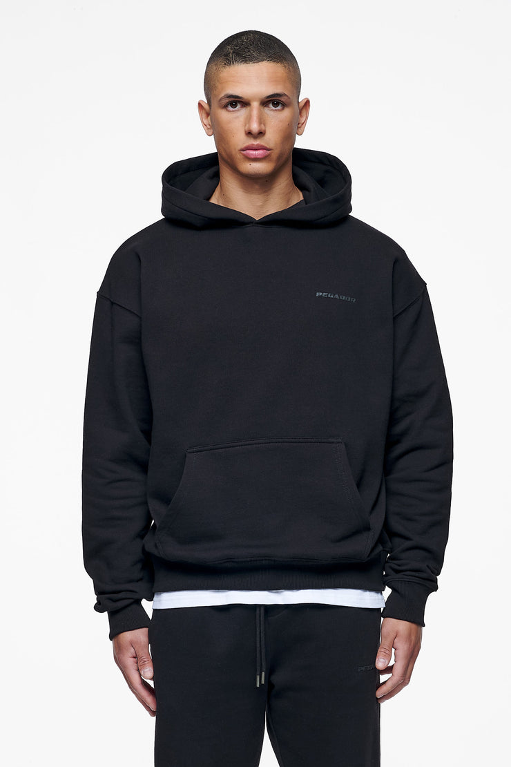 Pegador Logo Oversized Hoodie Black Gum