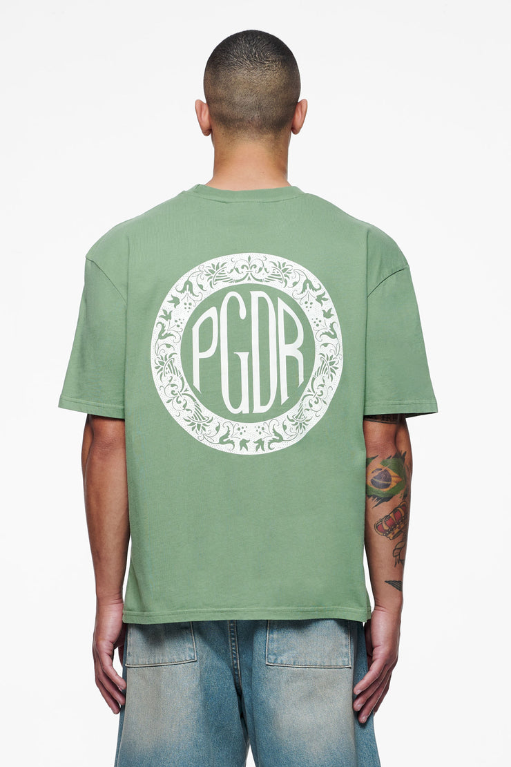 Pegador Talbot Oversized Tee Vintage Washed Cypress Green