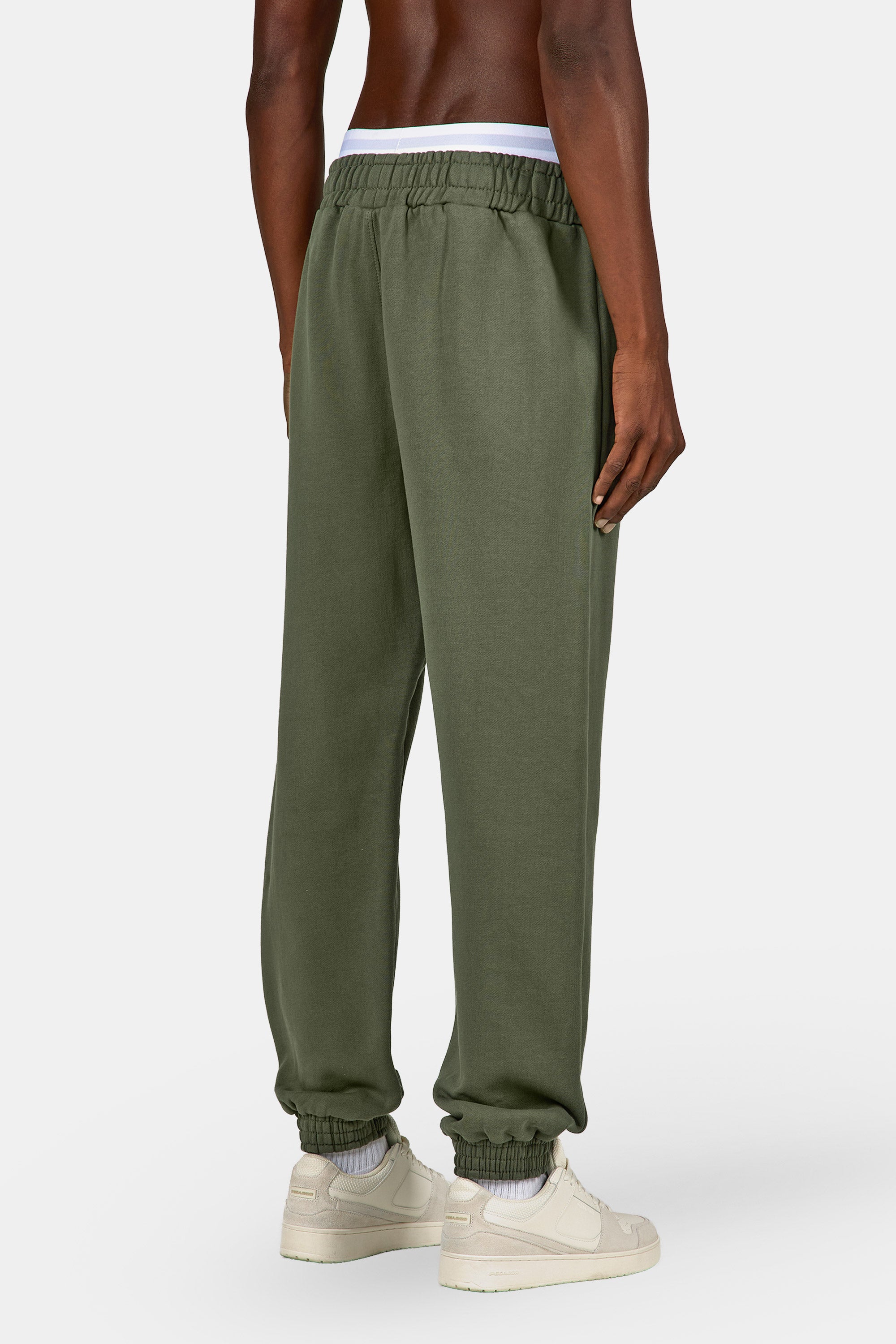 Logo Heavy Sweat Jogger Washed Faded Olive – PEGADOR®
