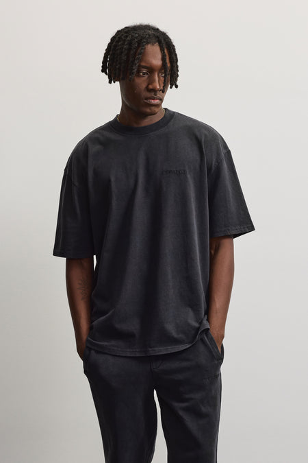 Logo Oversized Tee Vintage Black