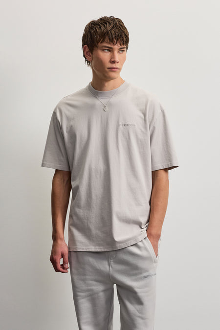 Logo Oversized Tee Sky Grey