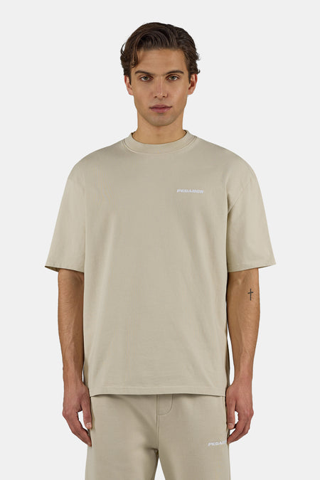 Logo Oversized Tee Khaki Beige