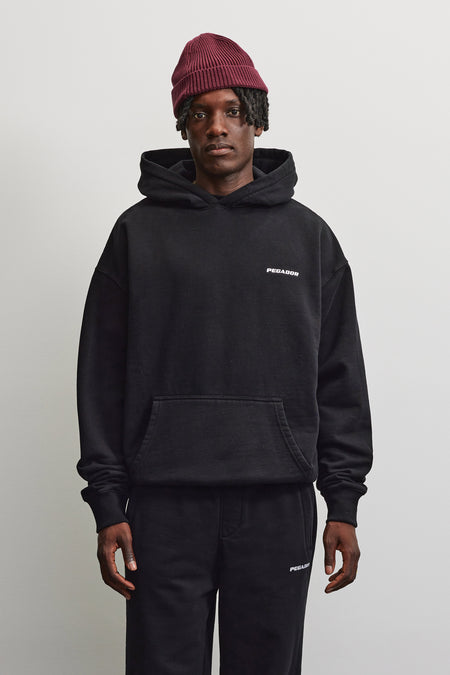 Logo Oversized Hoodie Black