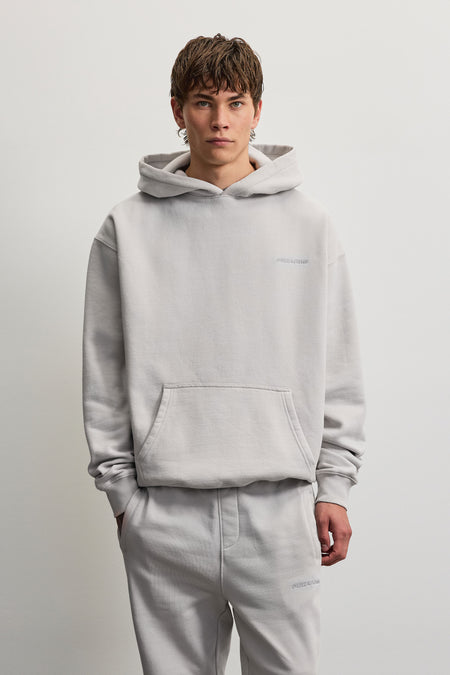 Logo Oversized Hoodie Sky Grey