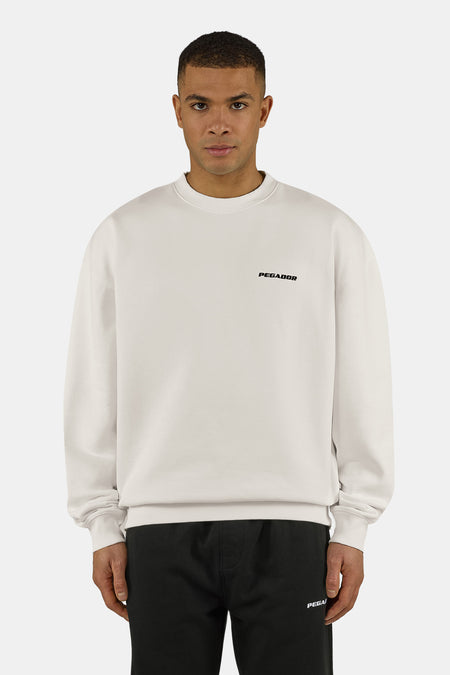 Logo Oversized Sweater Warm White