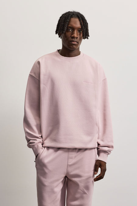 Logo Oversized Sweater Faded Rose