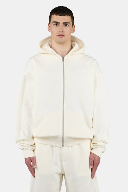 Logo Oversized Sweat Jacket Unbleached