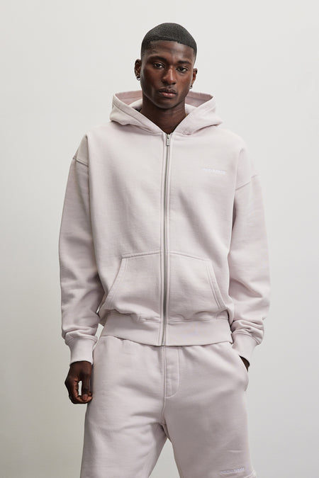 Logo Oversized Sweat Jacket Light Lilac