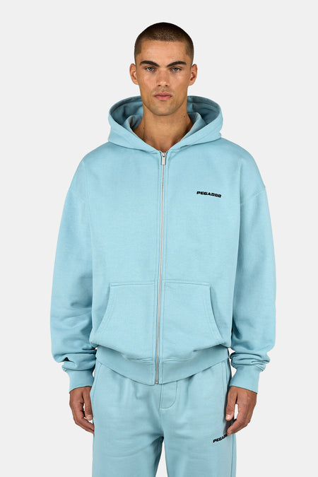 Logo Oversized Sweat Jacket Frost Blue