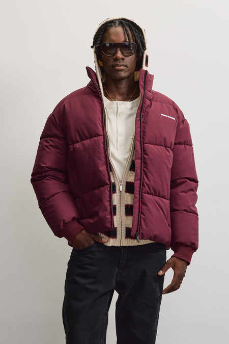 Solin Puffer Jacket Dark Red