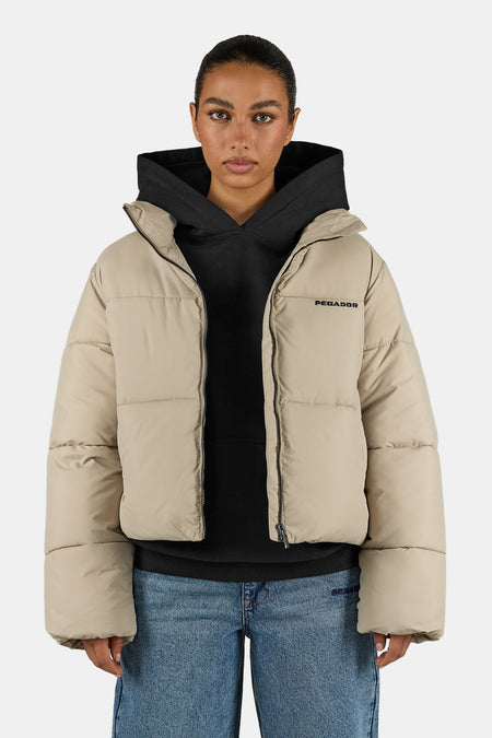Georgia Puffer Jacket Beige