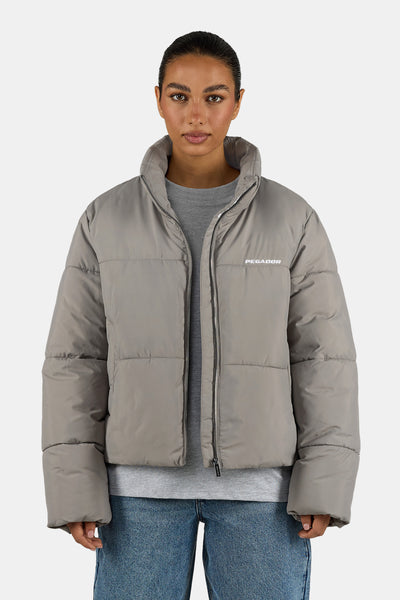 Georgia Puffer Jacket Rock Grey – PEGADOR®