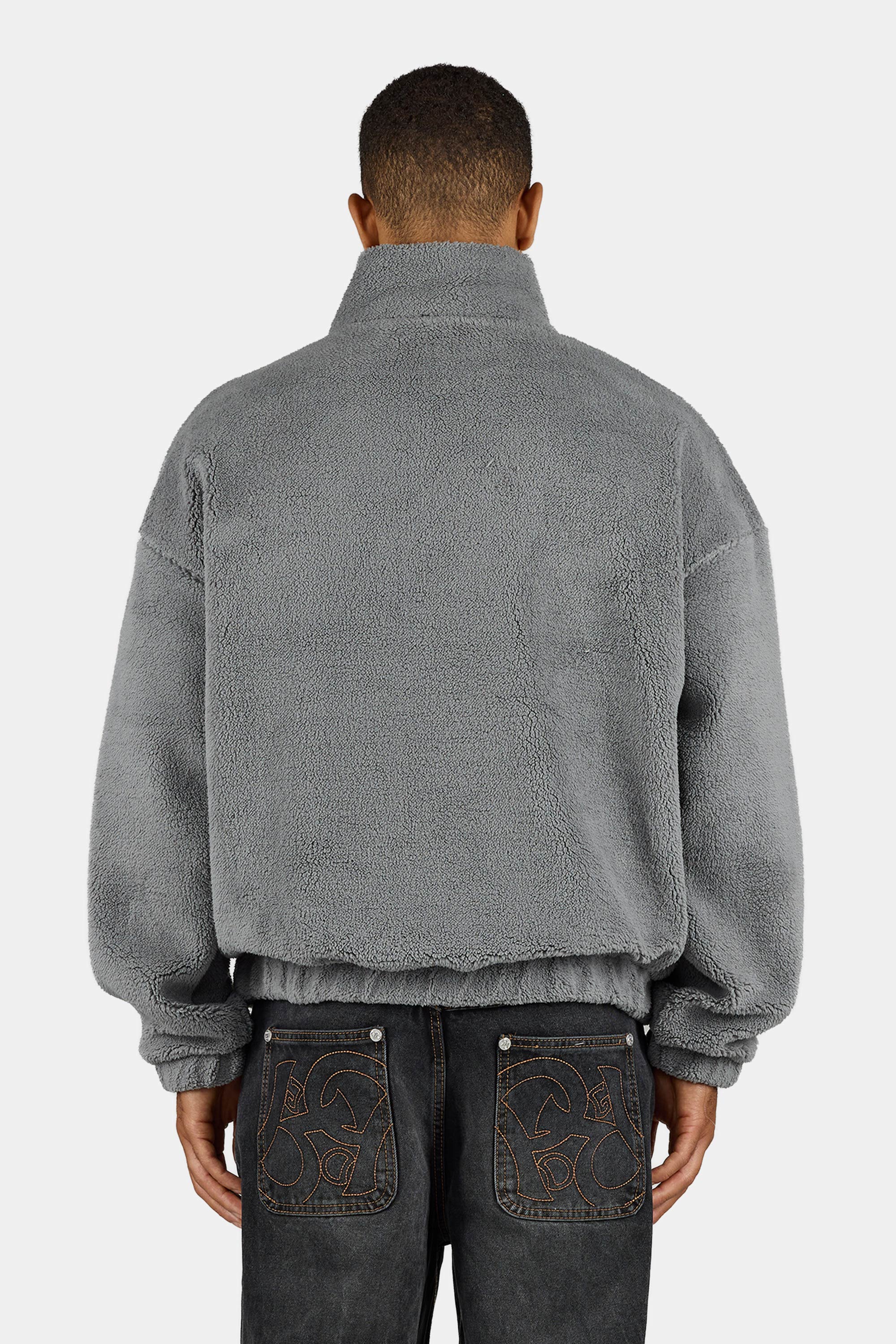Puka Teddy Half Zip Sweater Mid Grey – PEGADOR®