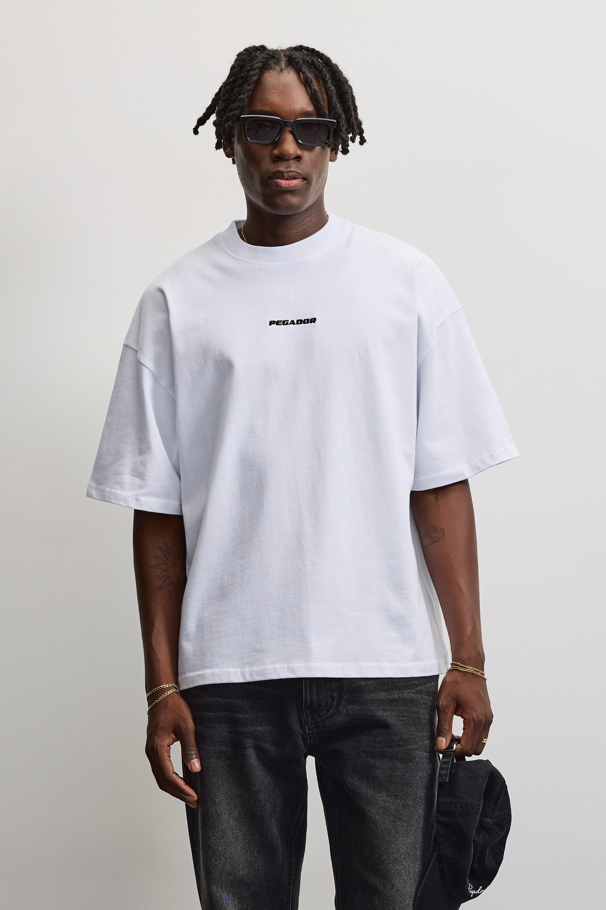 Logo Boxy Tee White - XS