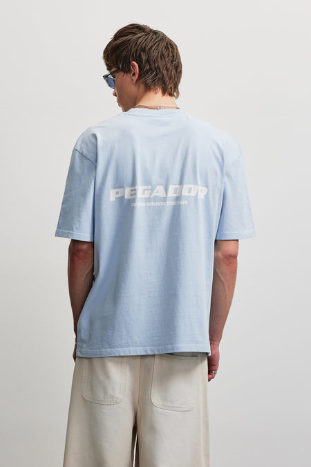 Colne Logo Oversized Tee Ocean Blue