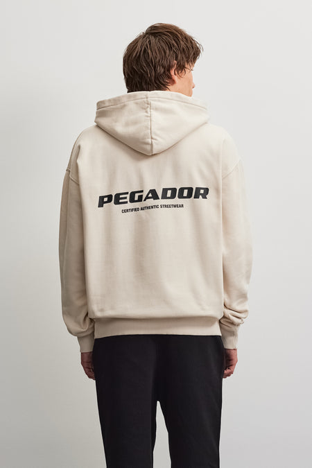 Colne Logo Oversized Hoodie Cream