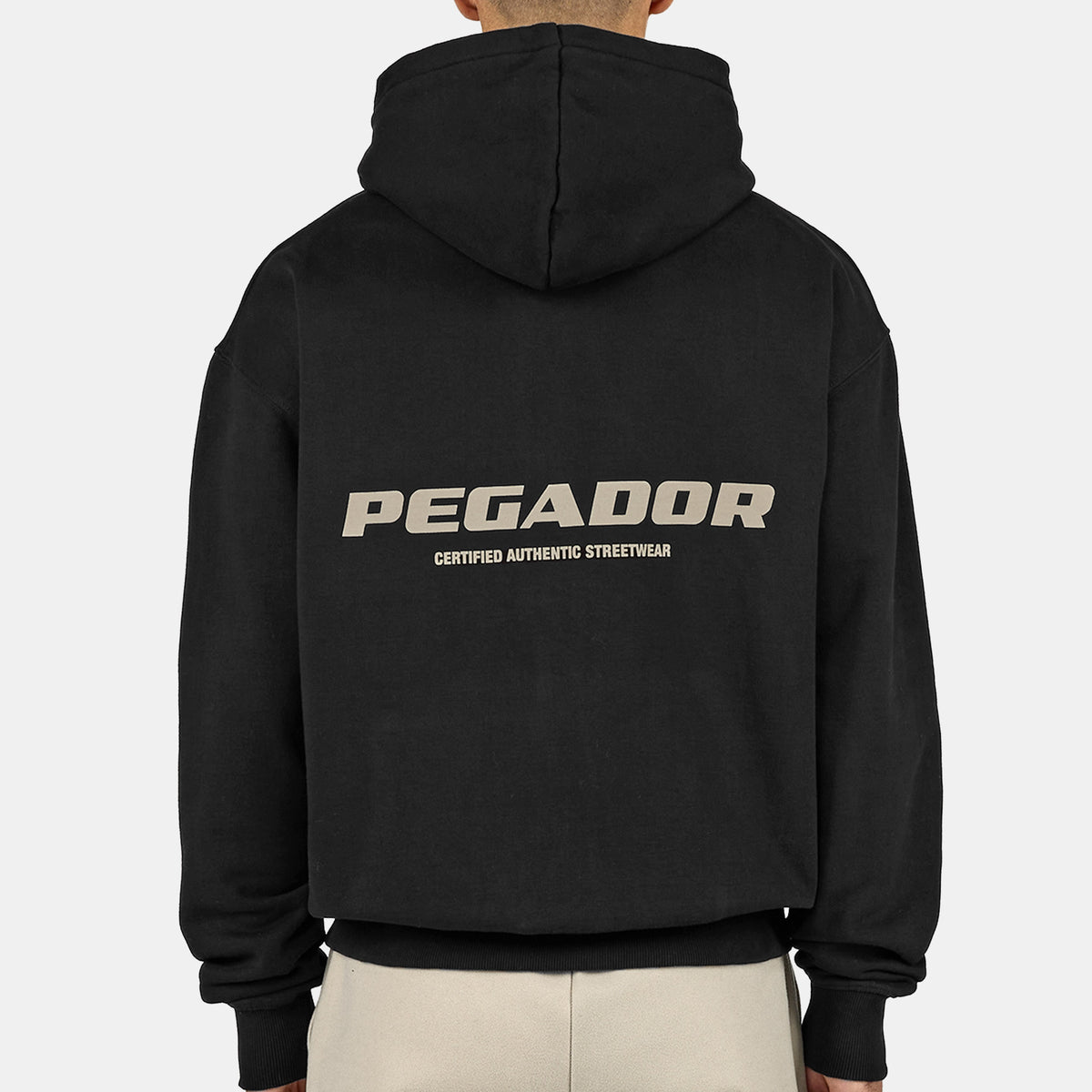 Colne Logo Oversized Sweat Jacket Washed Black – PEGADOR®