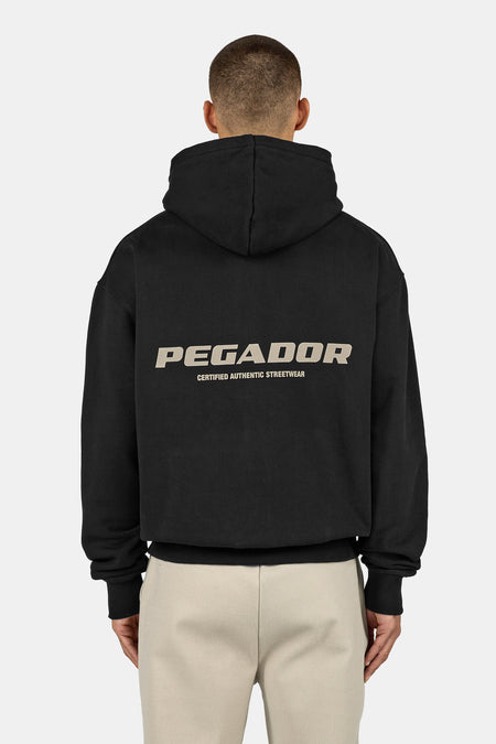 Colne Logo Oversized Sweat Jacket Black