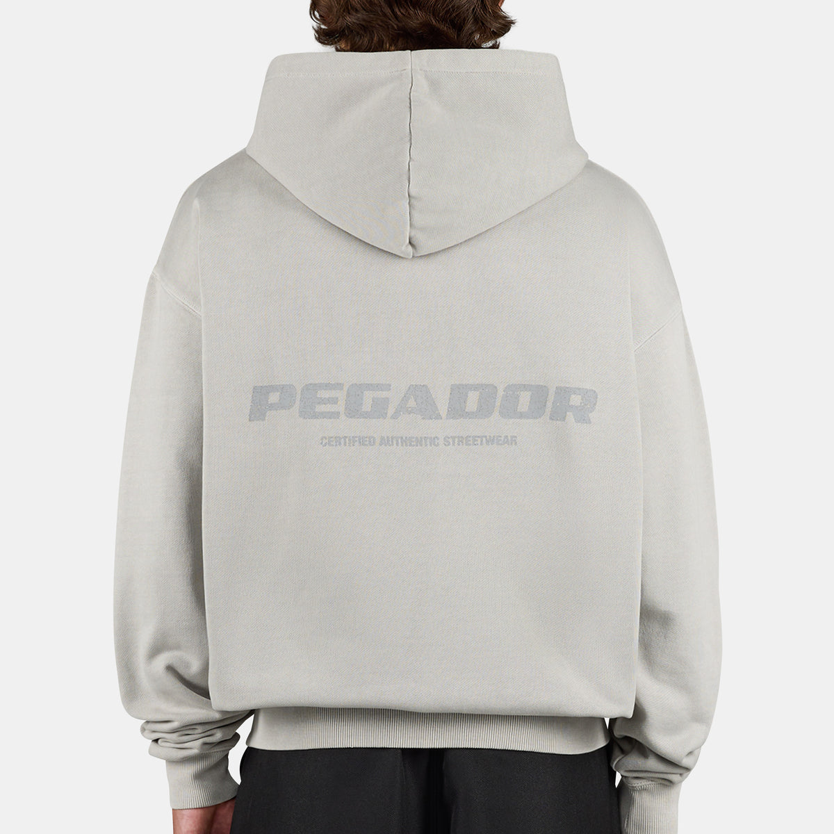 Colne Logo Oversized Sweat Jacket Vintage Light Rough Grey – PEGADOR®