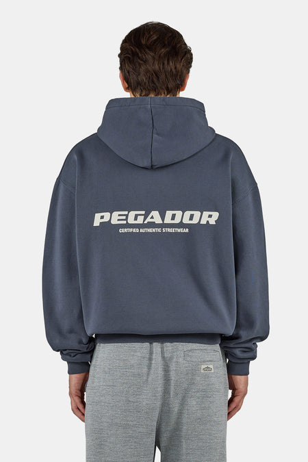 Colne Logo Oversized Sweat Jacket Twilight Blue