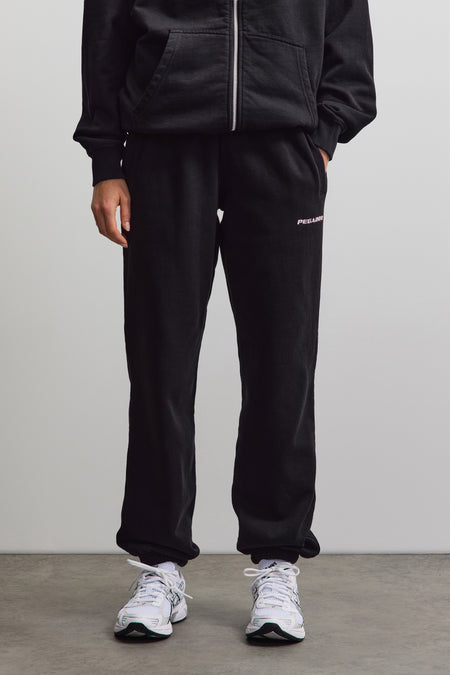 Villa High Waisted Sweat Pants Black