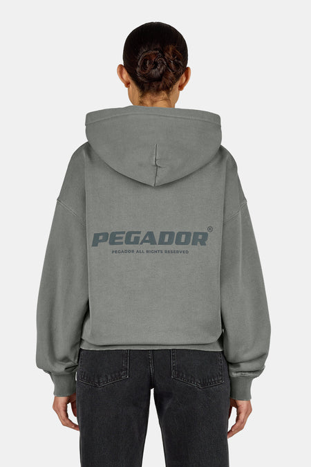 Atna Logo Oversized Hoodie Vintage Grey